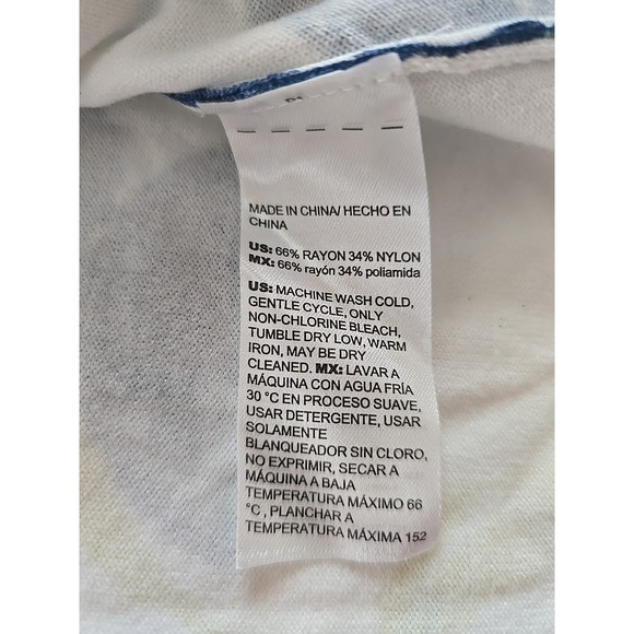 Chicos Womens 1XL cottagecore Long Sleeve Sweater Blue Floral Flowers NWT - Picture 7 of 8